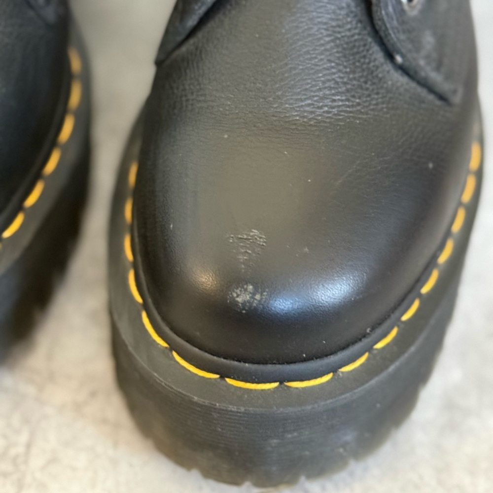 Dr. Martens Jadon Faux Fur Lined Leather Platform Boots - Picture 6 of 10